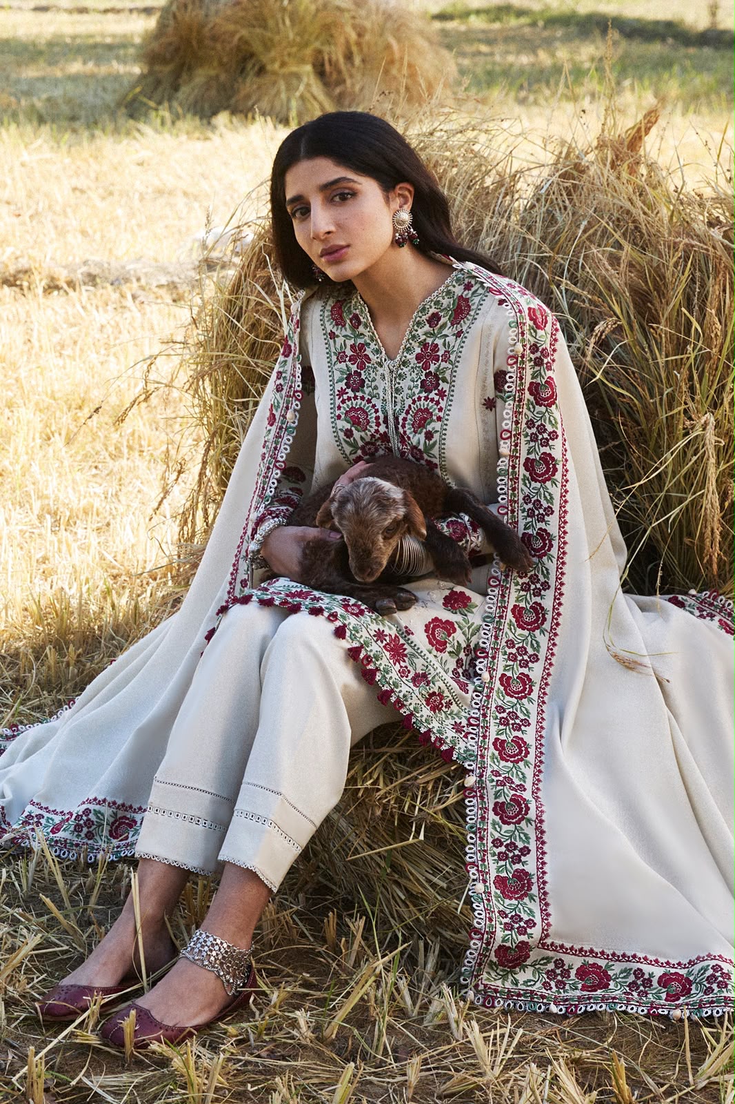 Zaha Brand DHANAK  EMBROIDERED 3 PCS