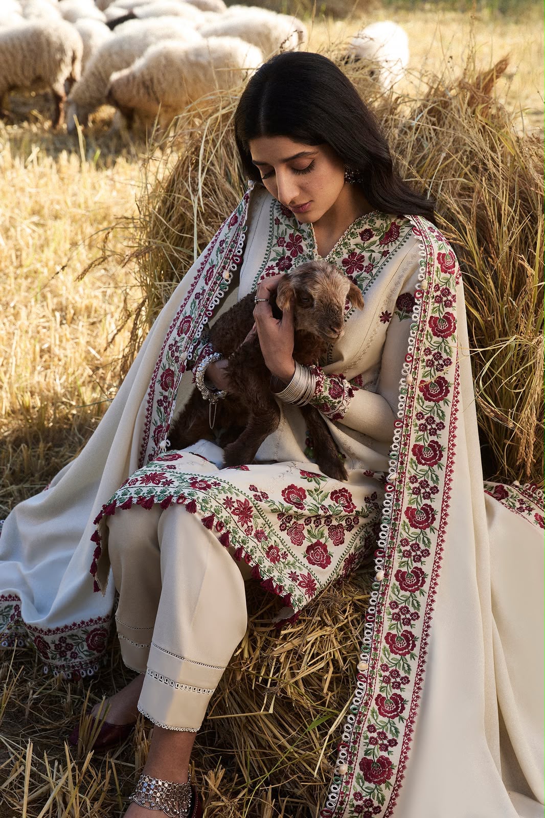 Zaha Brand DHANAK  EMBROIDERED 3 PCS