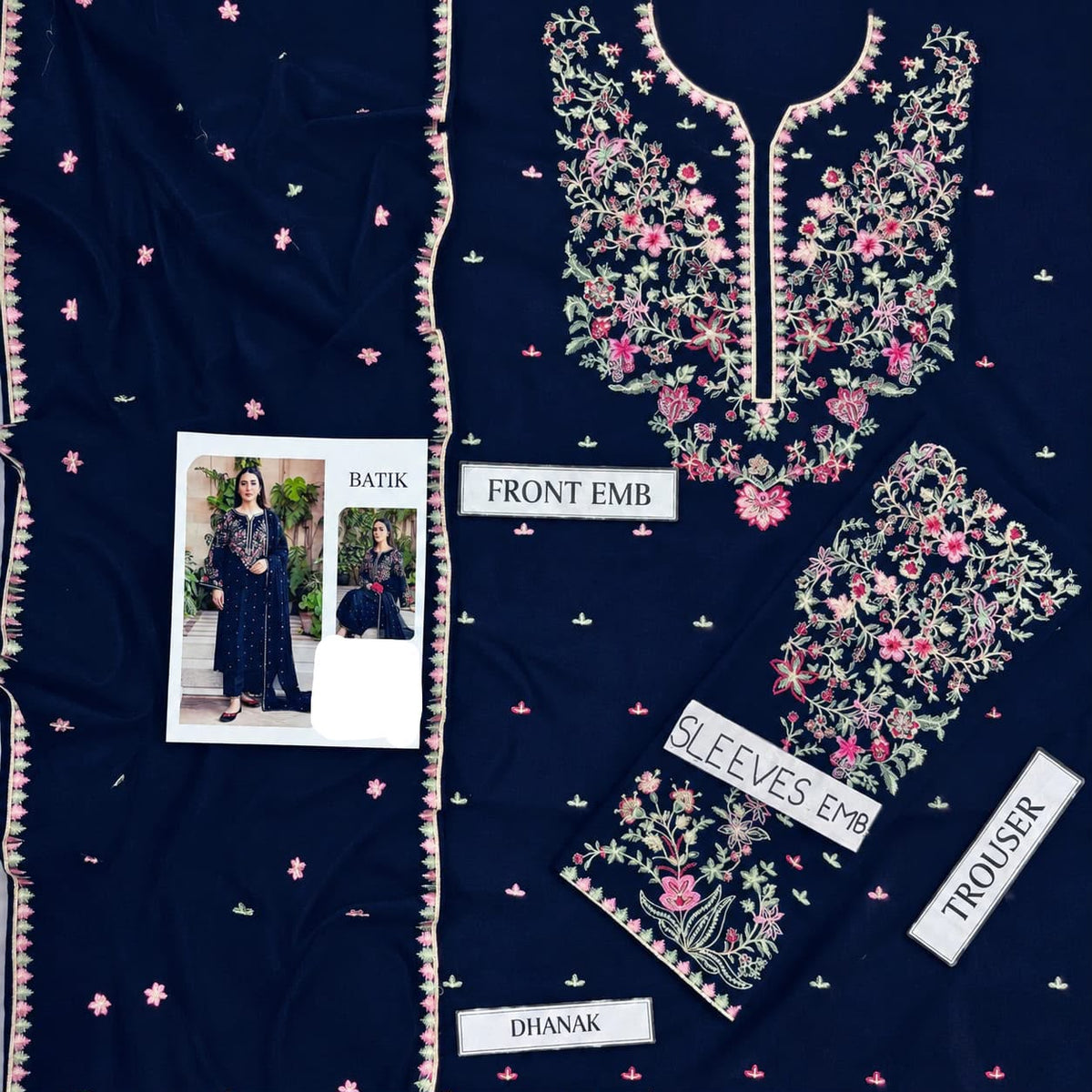 BATIKDHANAK EMBROIDERED 3PCS
