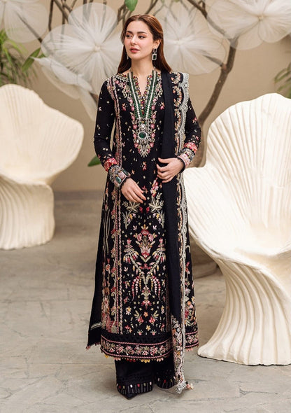 QALAMKAR DHANAK  EMBROIDERED 3PCS