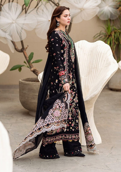 QALAMKAR DHANAK  EMBROIDERED 3PCS
