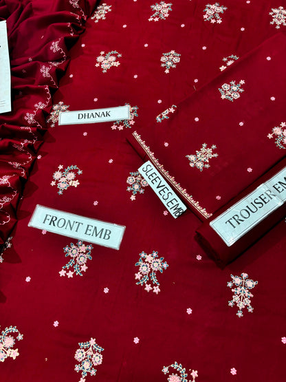 ETHNIC DHANAK EMBROIDED 3 PCS