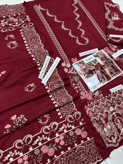 KAHF  Dhanak EMBROIDERED 3PCS