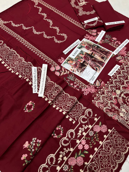 KAHF  Dhanak EMBROIDERED 3PCS
