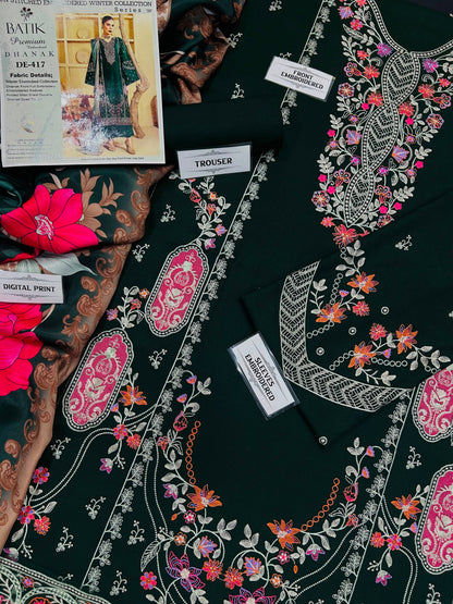 BATIK  DHANAK  EMB ROIDERED 3 Pcs