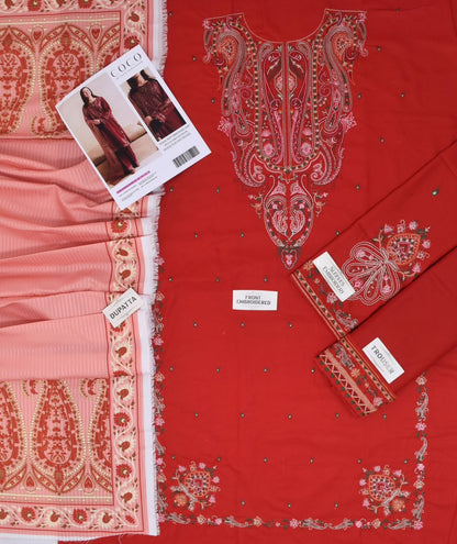COCO BY ZARA DHANAK  EMBROIDERED 3 PCS
