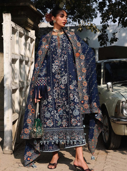 HUSSAIN REHAR  DHANAK  EMBROIDERED 3 PCS