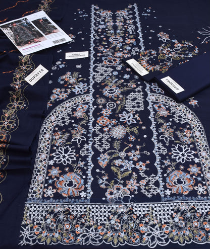 HUSSAIN REHAR  DHANAK  EMBROIDERED 3 PCS