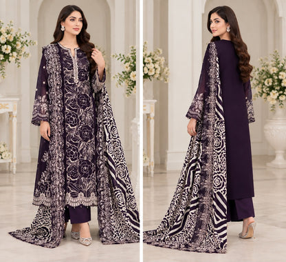 MARIA.B DHANAK  EMBROIDERED 3 PCS