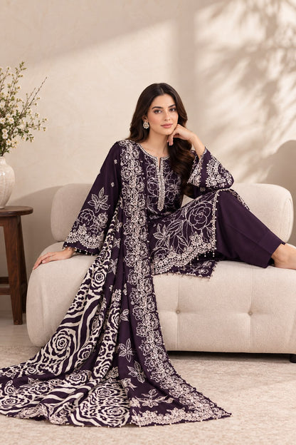 MARIA.B DHANAK  EMBROIDERED 3 PCS
