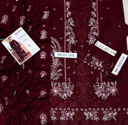 MAHNUR DHANAK EMBROIDERED 3 PCS