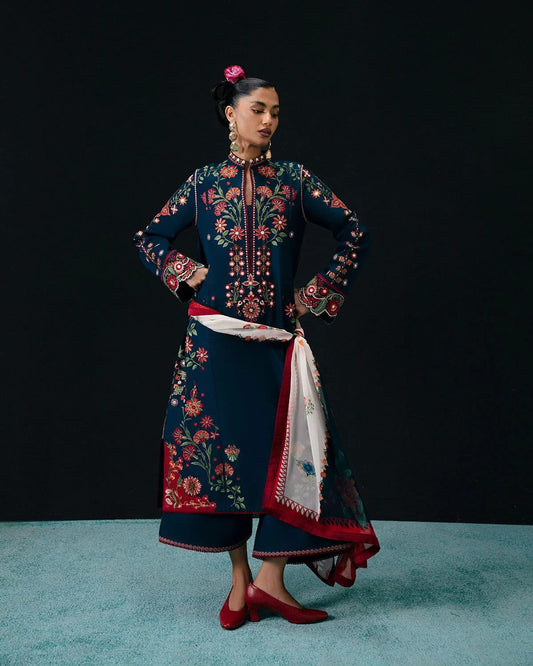 HUSSAIN REHAR DHANAK EMBROIDERED 3 pcs