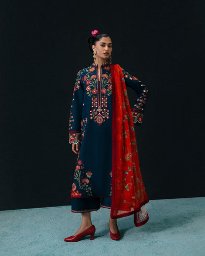 HUSSAIN REHAR DHANAK EMBROIDERED 3 pcs