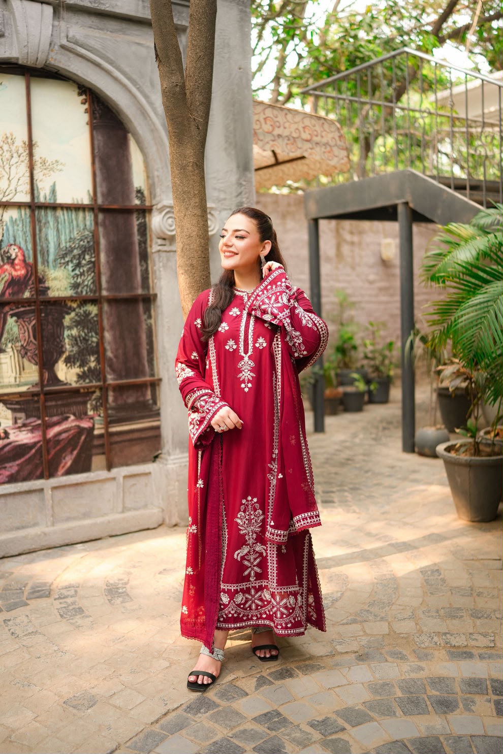ANEELAS DHANAK EMBROIDERED 3 PCS