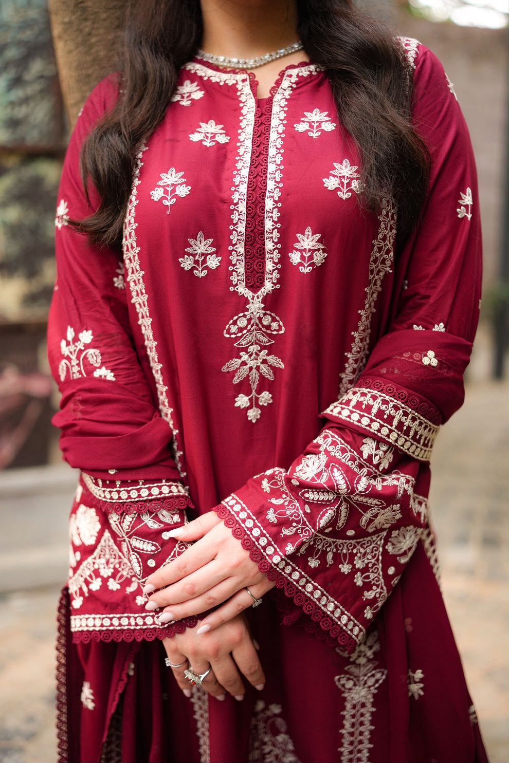 ANEELAS DHANAK EMBROIDERED 3 PCS