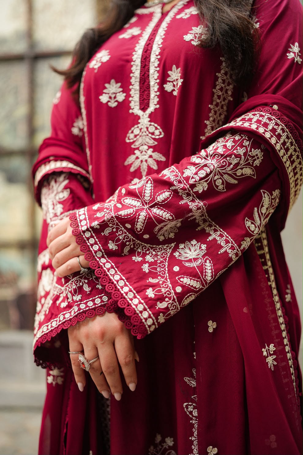 ANEELAS DHANAK EMBROIDERED 3 PCS