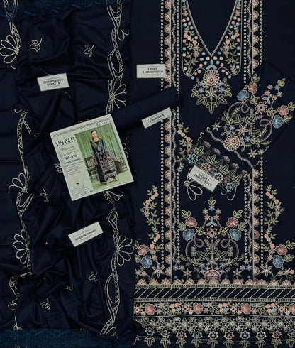 MAHNUR DHANAK EMBROIDERED 3PCS
