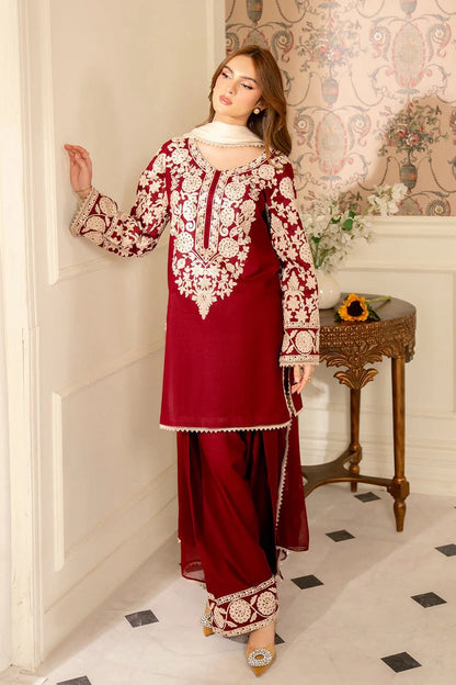 JAZMINE DHNAK EMBORIDERED 3PCS