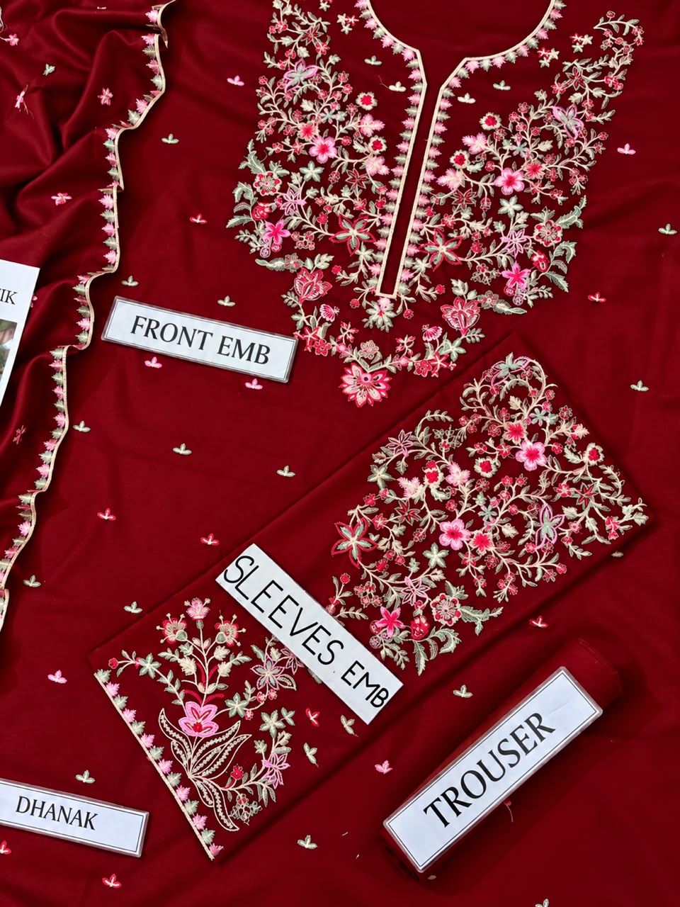 BATIK Dhanak Embroidered 3 PCS