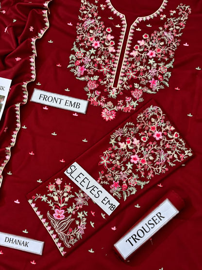 BATIK Dhanak Embroidered 3 PCS