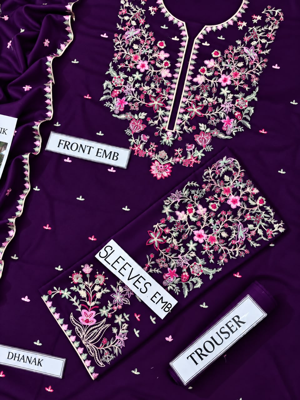 Batik Dhanak Embroidered 3 PCS