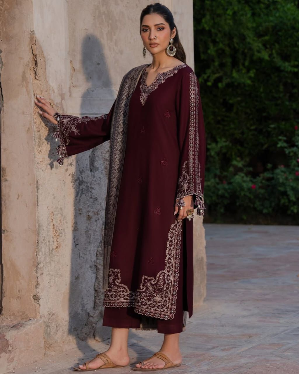 IZEL DHANAK EMBROIDERED 3 PCS