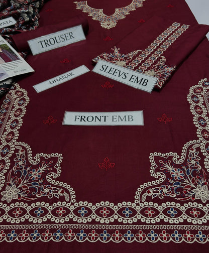 IZEL DHANAK EMBROIDERED 3 PCS