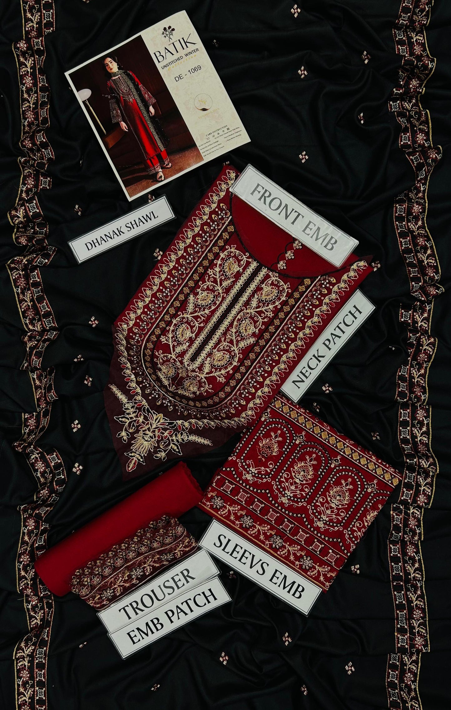 BATIK DHANAK EMBROIDERED 3 PCS