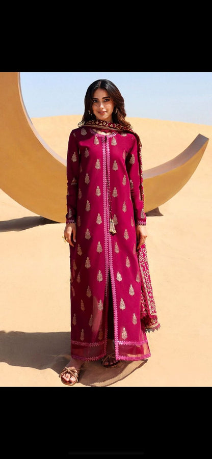 Cross Stich Dhanak Embroidered 3 PCS