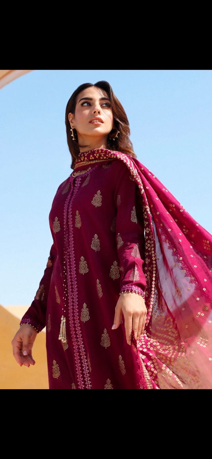 Cross Stich Dhanak Embroidered 3 PCS