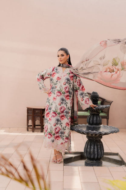 ZARA Lawn Embroidered 3 pcs