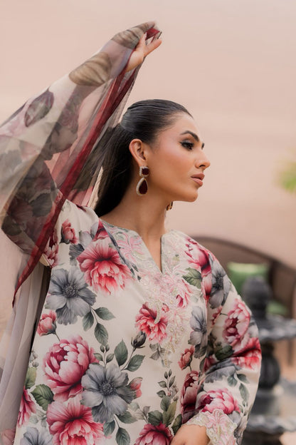 ZARA Lawn Embroidered 3 pcs