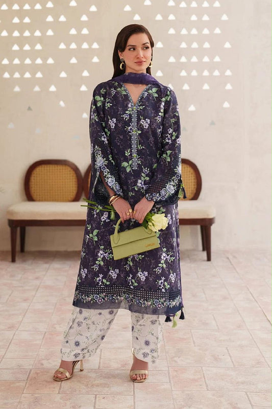 MAHROSH Bin Saeed Printed Lawn 3 Piece Suit – BSL-009
