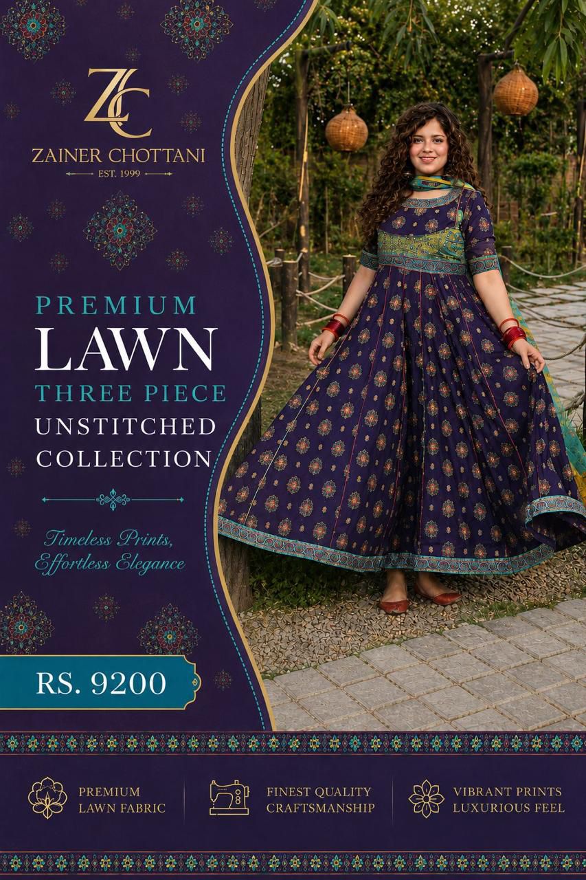 Zainab Chotani Printed Lawn 3 Pcs
