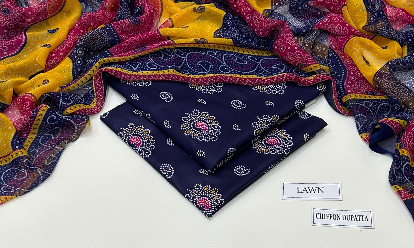 Zainab Chotani Printed Lawn 3 Pcs