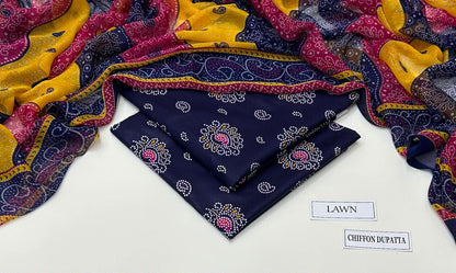 Zainab Chotani Printed Lawn 3 Pcs