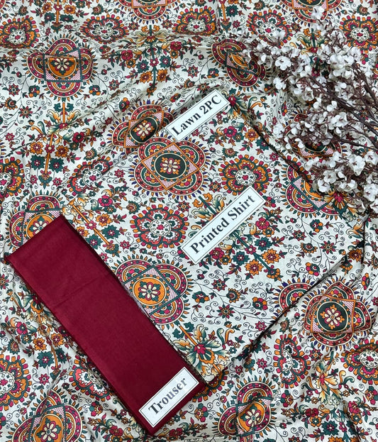 Bonanza Printed Lawn 2 Pcs 501