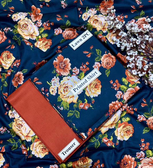 Bonanza Printed Lawn 2 Pcs 517