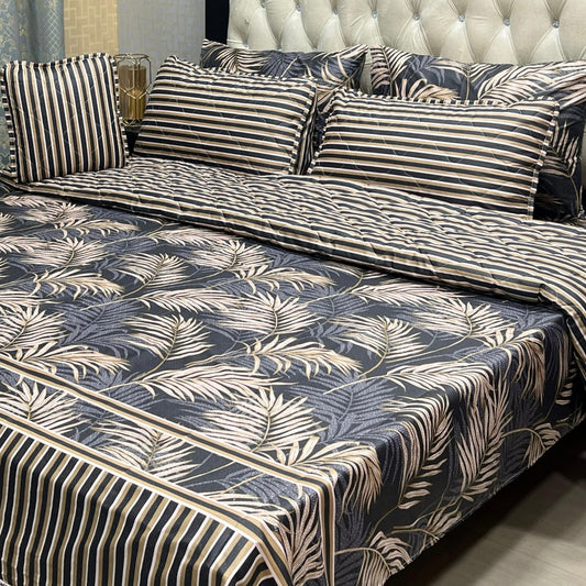 MAHROSH 7Pc Printed Comforter Set - Design 01
