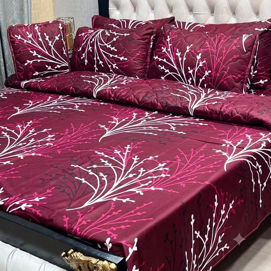 MAHROSH 7Pc Printed Comforter Set - Design 28