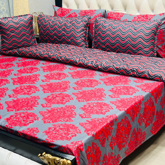 MAHROSH 7Pc Printed Comforter Set - Design 07