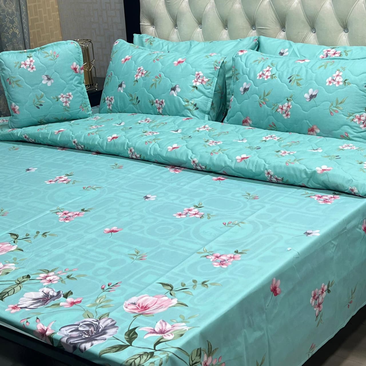 MAHROSH 7Pc Printed Comforter Set - Design 29