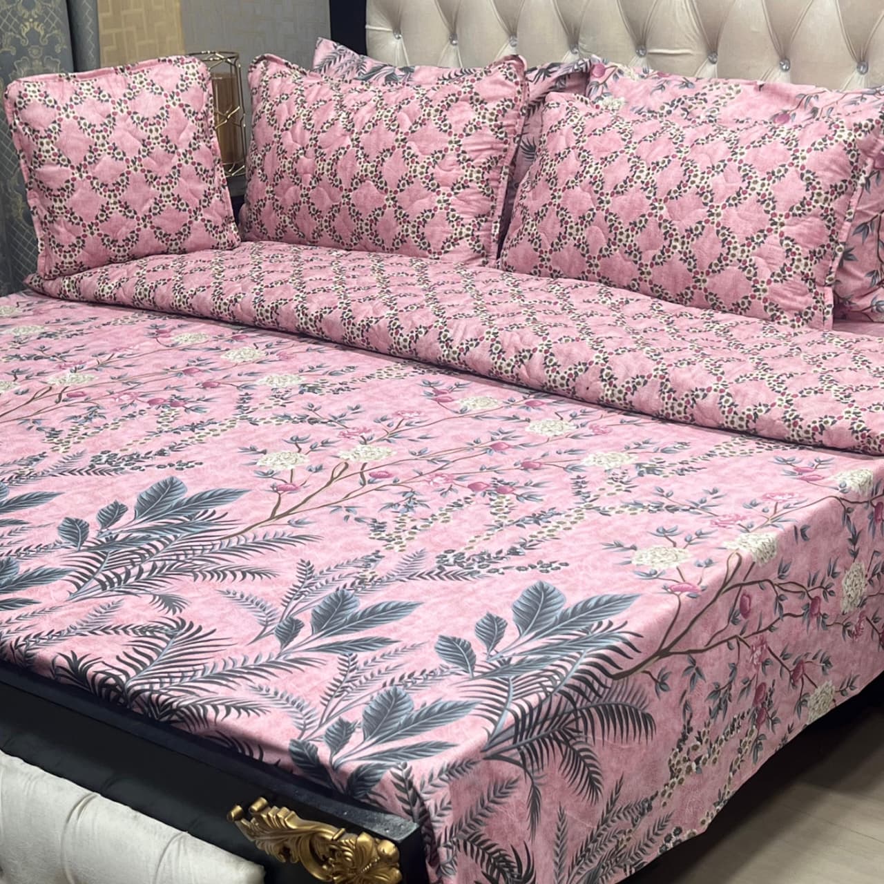 MAHROSH 7Pc Printed Comforter Set - Design 20