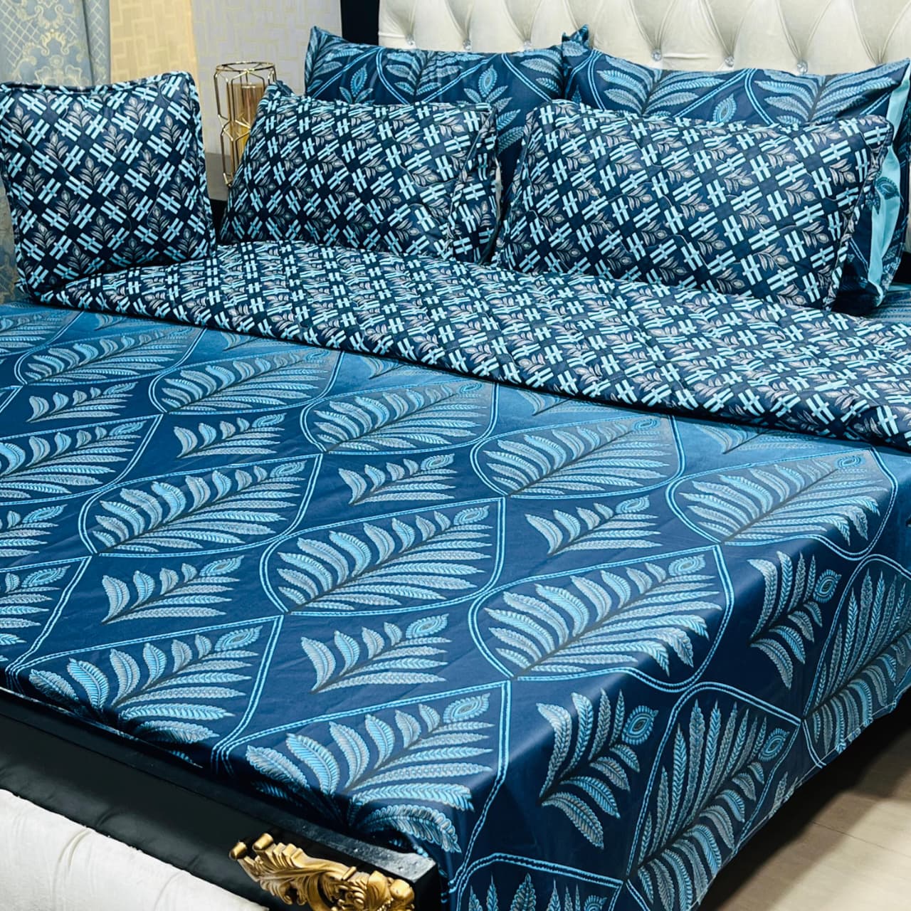 MAHROSH 7Pc Printed Comforter Set - Design 05