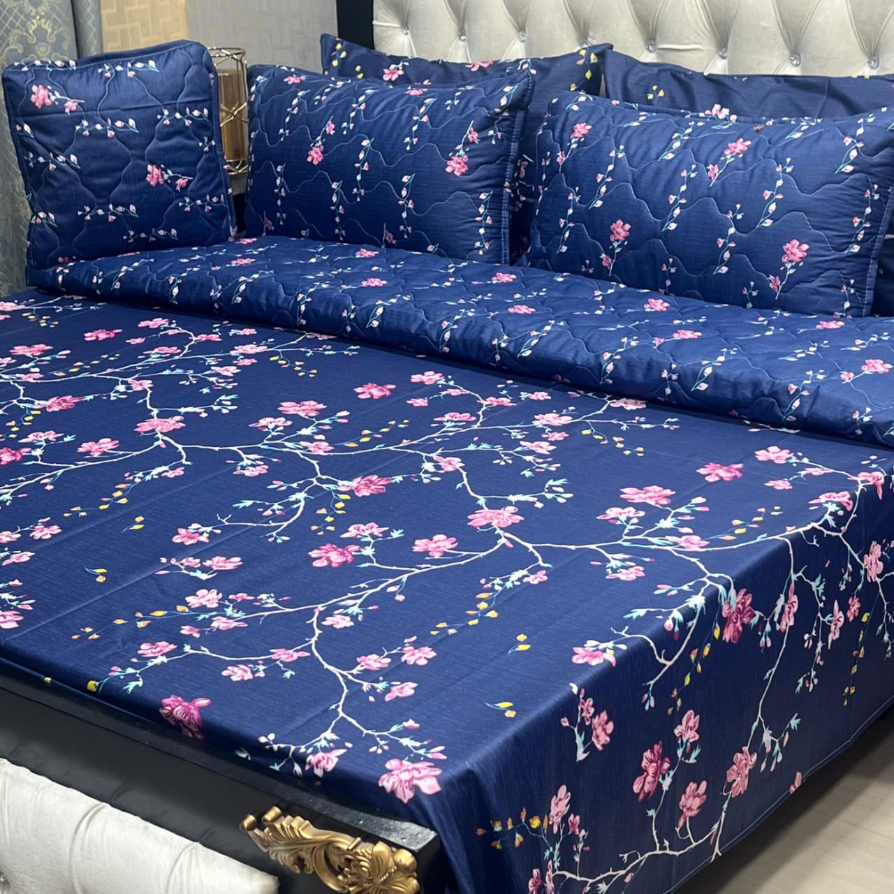 MAHROSH 7Pc Printed Comforter Set - Design 23
