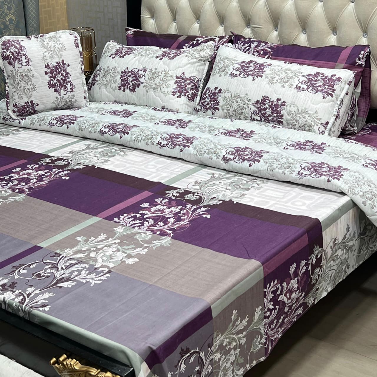 MAHROSH 7Pc Printed Comforter Set - Design 25