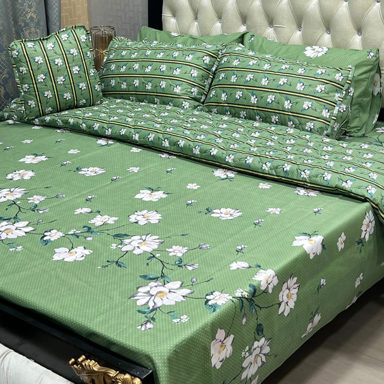 MAHROSH 7Pc Printed Comforter Set - Design 17