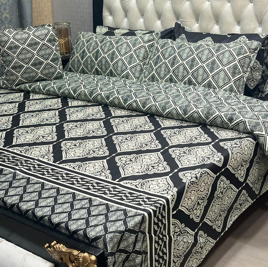 MAHROSH 7Pc Printed Comforter Set - Design 02
