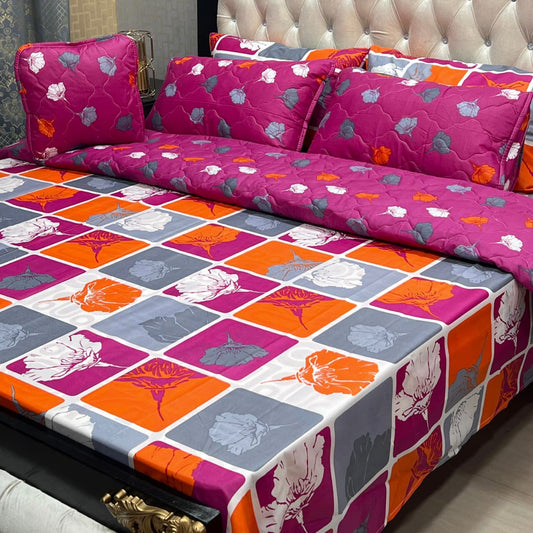 MAHROSH 7Pc Printed Comforter Set - Design 26