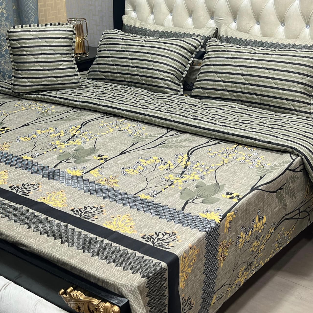 MAHROSH 7Pc Printed Comforter Set - Design 16